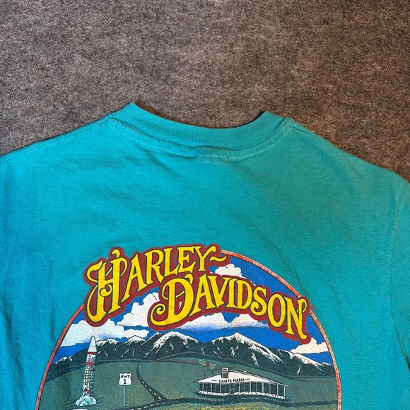 Vintage 80s Harley Davidson Shirt 1988 CALIFORNIA Biker Tee Men's Medium - Picture 16 of 16